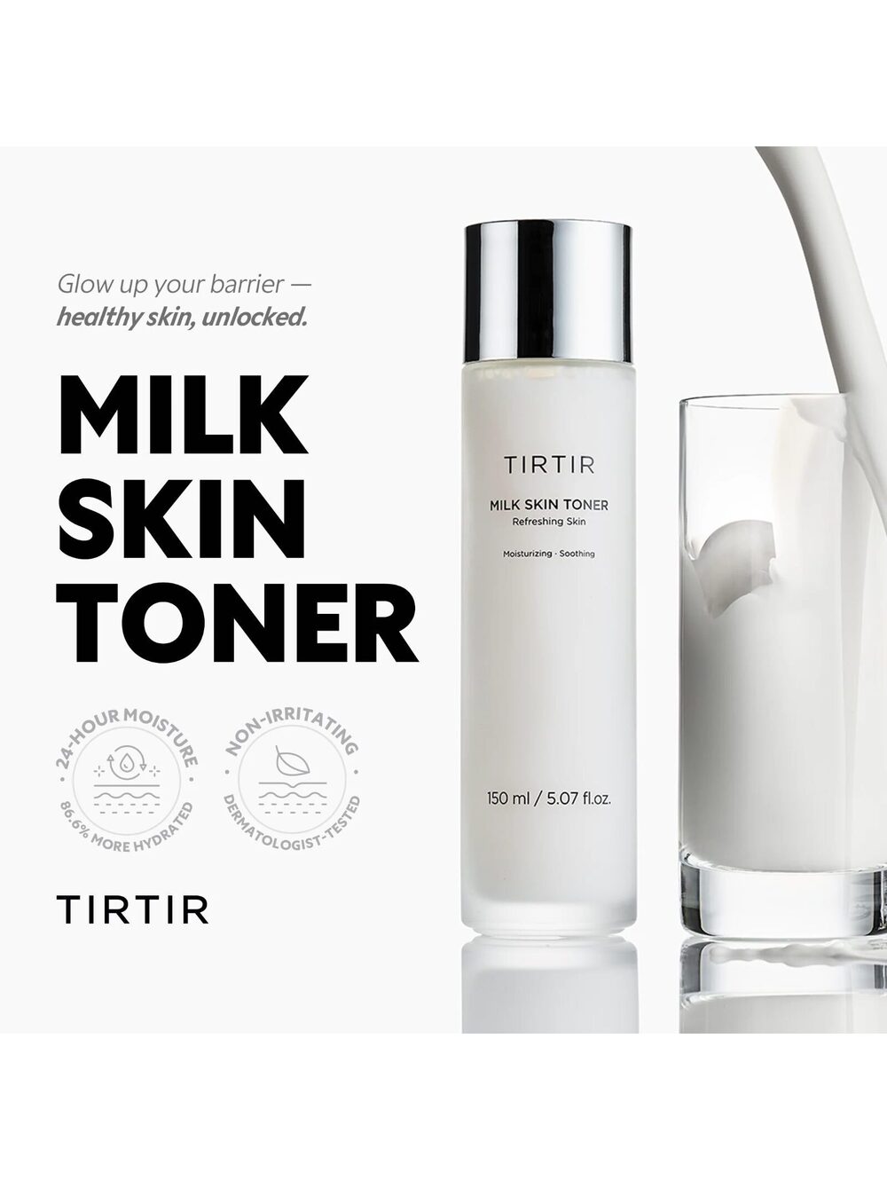 TIRTIR Milk Skin Toner - Full Size - 150ml - Brand New in Box